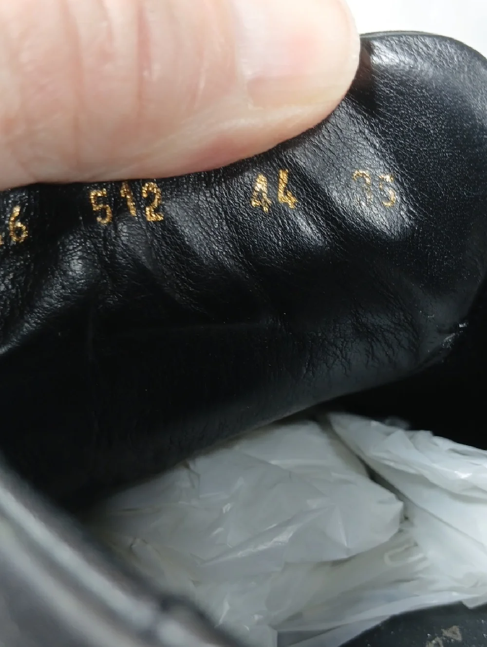 Geox mens Black Leather Slip-On with Gold Logo size 11ß